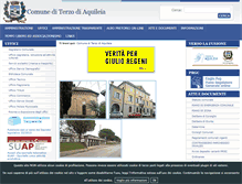 Tablet Screenshot of comune.terzodiaquileia.ud.it